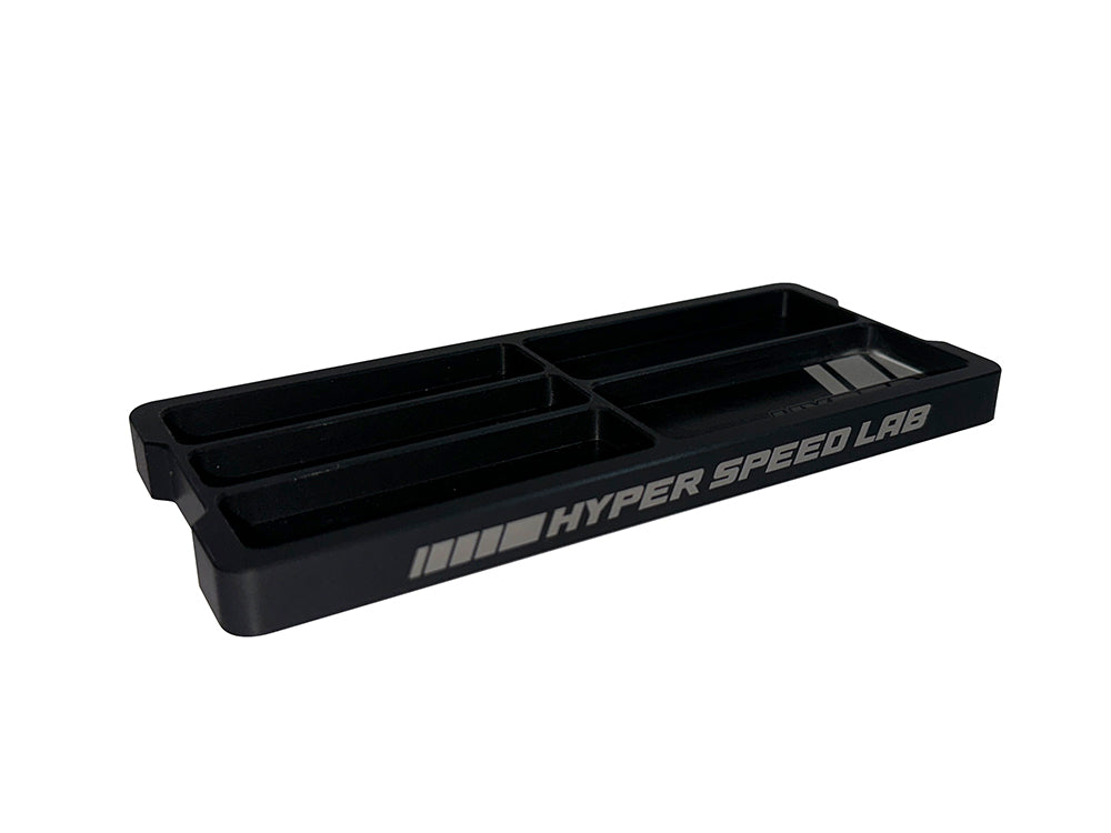 HYPER SPEED LAB: Billet Alloy Parts Tray - 5 Pocket