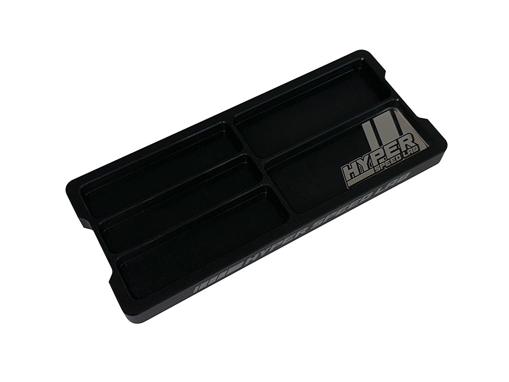HYPER SPEED LAB: Billet Alloy Parts Tray - 5 Pocket
