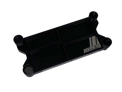 HYPER SPEED LAB: Billet Alloy Parts Tray w/ Diff Holders - 4 Pocket
